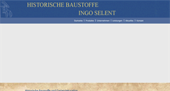 Desktop Screenshot of historische-baustoffe-selent.de