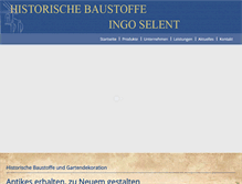 Tablet Screenshot of historische-baustoffe-selent.de